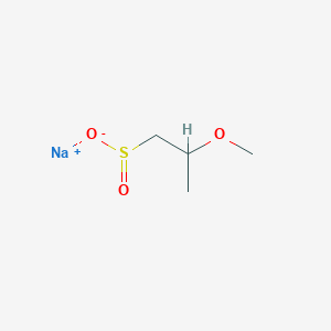 molecular formula C4H9NaO3S B13214856 Sodium 2-methoxypropane-1-sulfinate 