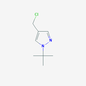 molecular formula C8H13ClN2 B13214885 1-tert-butyl-4-(chloromethyl)-1H-pyrazole 