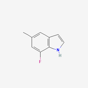 molecular formula C9H8FN B1321489 7-Fluoro-5-methyl-1H-indole CAS No. 442910-91-0