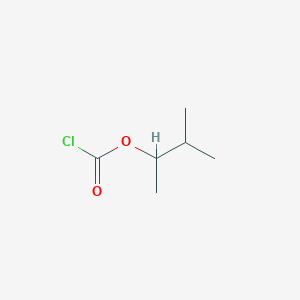 molecular formula C6H11ClO2 B13214936 3-Methylbutan-2-yl chloroformate 