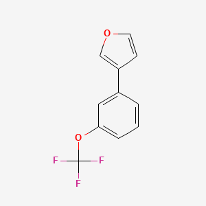 molecular formula C11H7F3O2 B13214974 3-[3-(Trifluoromethoxy)phenyl]furan 