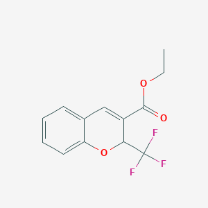 molecular formula C13H11F3O3 B1321498 ethyl 2-(trifluoromethyl)-2H-chromene-3-carboxylate CAS No. 215123-89-0