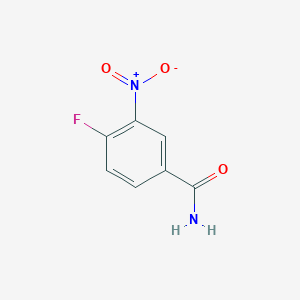 molecular formula C7H5FN2O3 B1321499 4-Fluoro-3-nitrobenzamide CAS No. 349-02-0