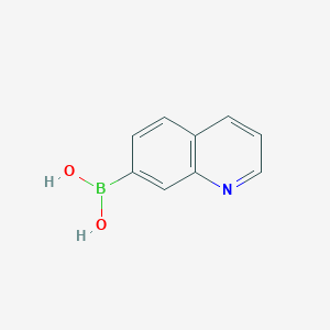 molecular formula C9H8BNO2 B1321502 Quinolin-7-ylboronic acid CAS No. 629644-82-2