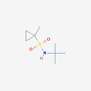 molecular formula C8H17NO2S B1321503 N-tert-butyl-1-methylcyclopropane-1-sulfonamide CAS No. 669008-25-7