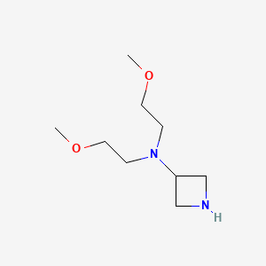 molecular formula C9H20N2O2 B13215078 N,N-bis(2-methoxyethyl)azetidin-3-amine 