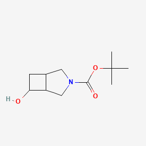 molecular formula C11H19NO3 B1321508 叔丁基6-羟基-3-氮杂双环[3.2.0]庚烷-3-羧酸酯 CAS No. 663172-78-9