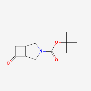 molecular formula C11H17NO3 B1321509 叔丁基-6-氧代-3-氮杂双环[3.2.0]庚烷-3-羧酸酯 CAS No. 663172-80-3