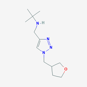 molecular formula C12H22N4O B13215091 tert-Butyl({1-[(oxolan-3-yl)methyl]-1H-1,2,3-triazol-4-yl}methyl)amine 