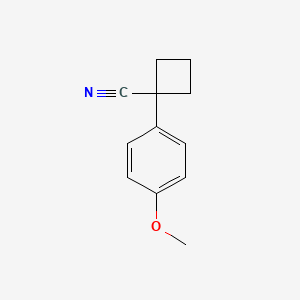 B1321512 1-(4-Methoxyphenyl)cyclobutanecarbonitrile CAS No. 29786-45-6