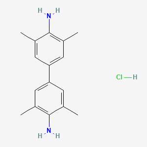molecular formula C16H21ClN2 B1321515 3,3',5,5'-Tetramethyl-[1,1'-biphenyl]-4,4'-diamine hydrochloride CAS No. 76787-90-1