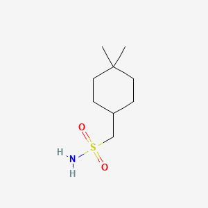 molecular formula C9H19NO2S B13215217 (4,4-Dimethylcyclohexyl)methanesulfonamide 
