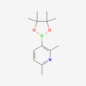 molecular formula C13H20BNO2 B1321526 2,6-Dimethyl-3-(4,4,5,5-tetramethyl-1,3,2-dioxaborolan-2-yl)pyridine CAS No. 693774-10-6