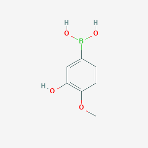 molecular formula C7H9BO4 B1321528 3-Hydroxy-4-methoxyphenylboronic acid CAS No. 622864-48-6