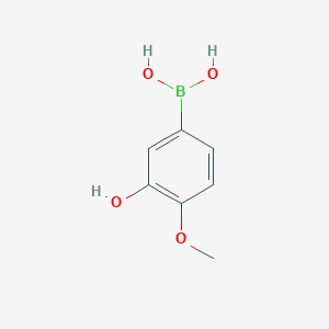 molecular formula C7H9BO4 B1321528 (3-Hydroxy-4-methoxyphenyl)boronic acid CAS No. 622864-48-6