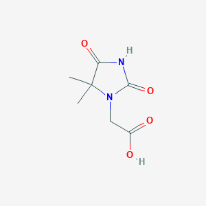 molecular formula C7H10N2O4 B1321532 (5,5-Dimethyl-2,4-dioxoimidazolidin-1-YL)-acetic acid CAS No. 64942-63-8