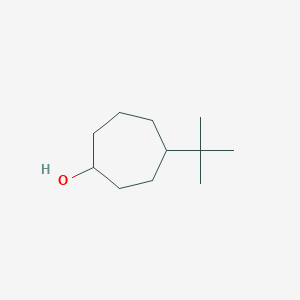 molecular formula C11H22O B13215394 4-Tert-butylcycloheptan-1-ol CAS No. 5932-63-8
