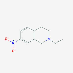 molecular formula C11H14N2O2 B1321541 2-Ethyl-7-nitro-1,2,3,4-tetrahydroisoquinoline CAS No. 711601-13-7