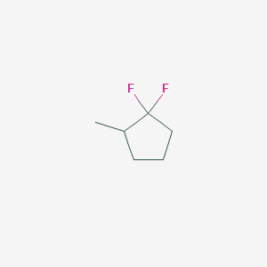 molecular formula C6H10F2 B13215427 1,1-Difluoro-2-methylcyclopentane 