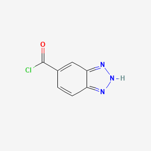 molecular formula C7H4ClN3O B1321543 1H-Benzotriazole-5-carbonyl chloride CAS No. 46053-85-4