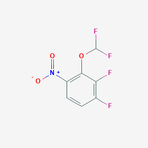 molecular formula C7H3F4NO3 B1321545 1,2-Difluoro-3-difluoromethoxy-4-nitrobenzene CAS No. 206546-18-1