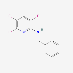 molecular formula C12H9F3N2 B1321548 N-benzyl-3,5,6-trifluoropyridin-2-amine CAS No. 189281-25-2