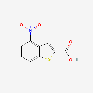 molecular formula C9H5NO4S B1321552 4-Nitrobenzo[b]thiophene-2-carboxylic acid CAS No. 19995-46-1