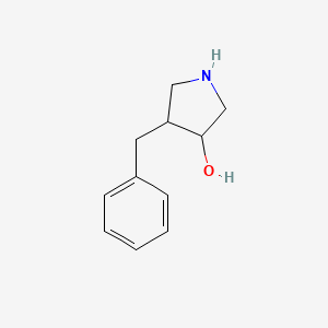 molecular formula C11H15NO B13215587 4-Benzylpyrrolidin-3-ol 