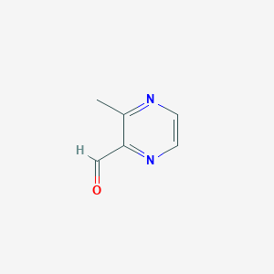 molecular formula C6H6N2O B1321567 3-甲基吡嗪-2-甲醛 CAS No. 25513-93-3