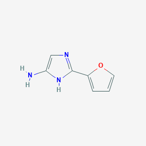 molecular formula C7H7N3O B13215702 2-(Furan-2-yl)-1H-imidazol-4-amine 