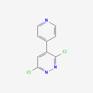 molecular formula C9H5Cl2N3 B1321572 3,6-Dichloro-4-(pyridin-4-YL)pyridazine CAS No. 202931-70-2