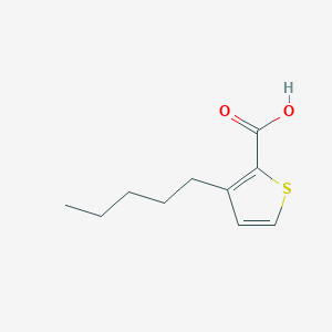 molecular formula C10H14O2S B13215763 3-Pentyl-2-thiophenecarboxylic acid 