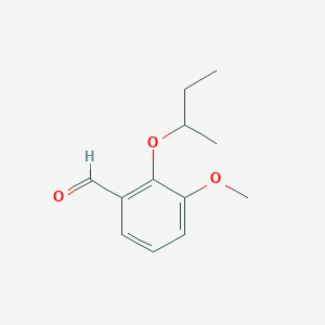 molecular formula C12H16O3 B1321578 2-Sec-butoxy-3-methoxybenzaldehyde CAS No. 872183-67-0