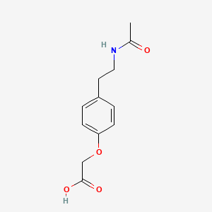 molecular formula C12H15NO4 B1321584 4-(2-Acetamidoethyl)phenoxyacetic acid CAS No. 1221574-98-6