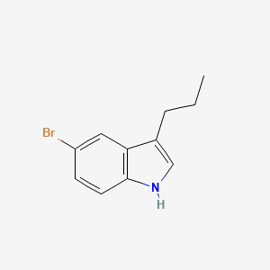molecular formula C11H12BrN B13215864 5-bromo-3-propyl-1H-indole 