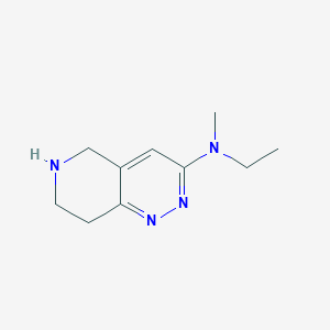 molecular formula C10H16N4 B13215883 N-Ethyl-N-methyl-5H,6H,7H,8H-pyrido[4,3-c]pyridazin-3-amine 