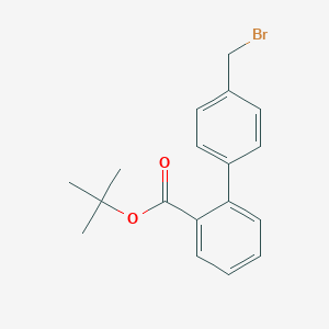 molecular formula C18H19BrO2 B132159 Tert-butyl 4'-(bromomethyl)biphenyl-2-carboxylate CAS No. 114772-40-6