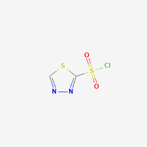 molecular formula C2HClN2O2S2 B1321591 1,3,4-Thiadiazole-2-sulfonyl chloride CAS No. 362521-36-6