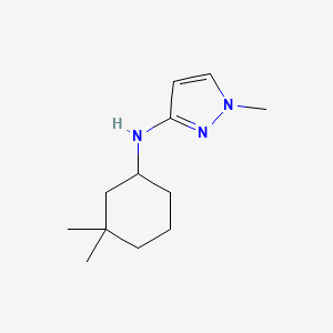 molecular formula C12H21N3 B13215913 N-(3,3-Dimethylcyclohexyl)-1-methyl-1H-pyrazol-3-amine 