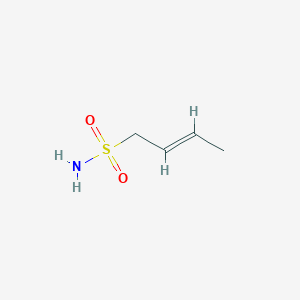 molecular formula C4H9NO2S B13215974 But-2-ene-1-sulfonamide 