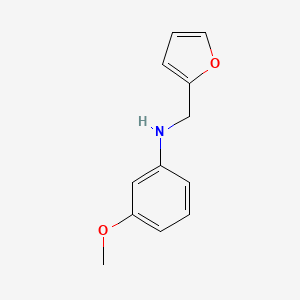 molecular formula C12H13NO2 B13215992 N-(furan-2-ylmethyl)-3-methoxyaniline 