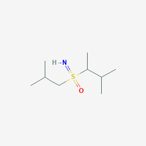 molecular formula C9H21NOS B13216021 Imino(3-methylbutan-2-yl)(2-methylpropyl)-lambda6-sulfanone 