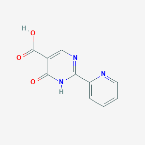 molecular formula C10H7N3O3 B1321603 4-Hydroxy-2-(pyridin-2-yl)pyrimidine-5-carboxylic acid CAS No. 56406-45-2