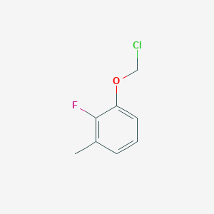 molecular formula C8H8ClFO B13216044 1-(Chloromethoxy)-2-fluoro-3-methylbenzene 