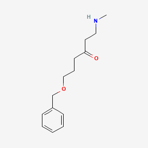 molecular formula C14H21NO2 B13216071 [6-(Benzyloxy)-3-oxohexyl](methyl)amine 