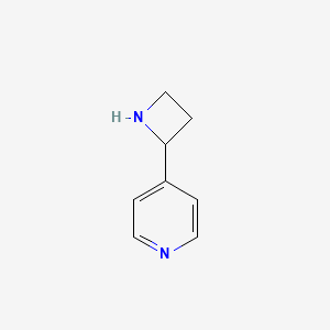 molecular formula C8H10N2 B13216079 4-(Azetidin-2-yl)pyridine 
