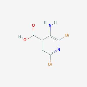 molecular formula C6H4Br2N2O2 B1321608 3-Amino-2,6-dibromoisonicotinic acid CAS No. 52834-10-3