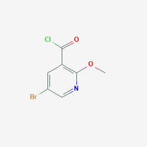 molecular formula C7H5BrClNO2 B1321610 5-Bromo-2-methoxynicotinoyl chloride 