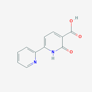 molecular formula C11H8N2O3 B1321615 2-Oxo-6-(2-pyridinyl)-1,2-dihydro-3-pyridinecarboxylic acid CAS No. 56304-42-8