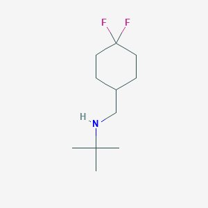 molecular formula C11H21F2N B13216164 Tert-butyl[(4,4-difluorocyclohexyl)methyl]amine 